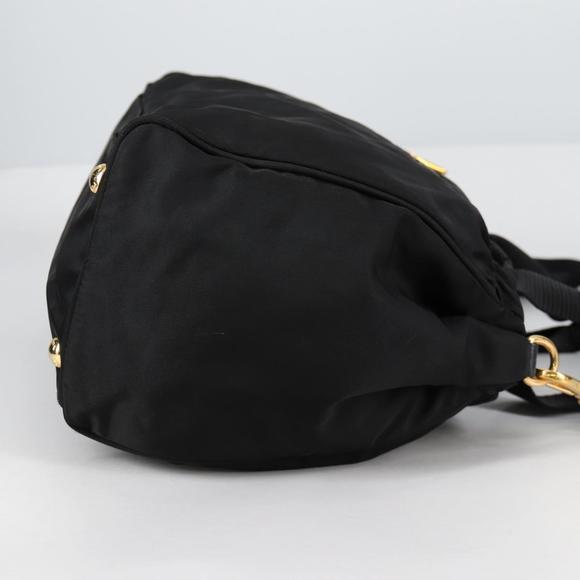 PRADA Hand Bag Nylon 2way Black Gold Auth yk19352V - Picture 4 of 16